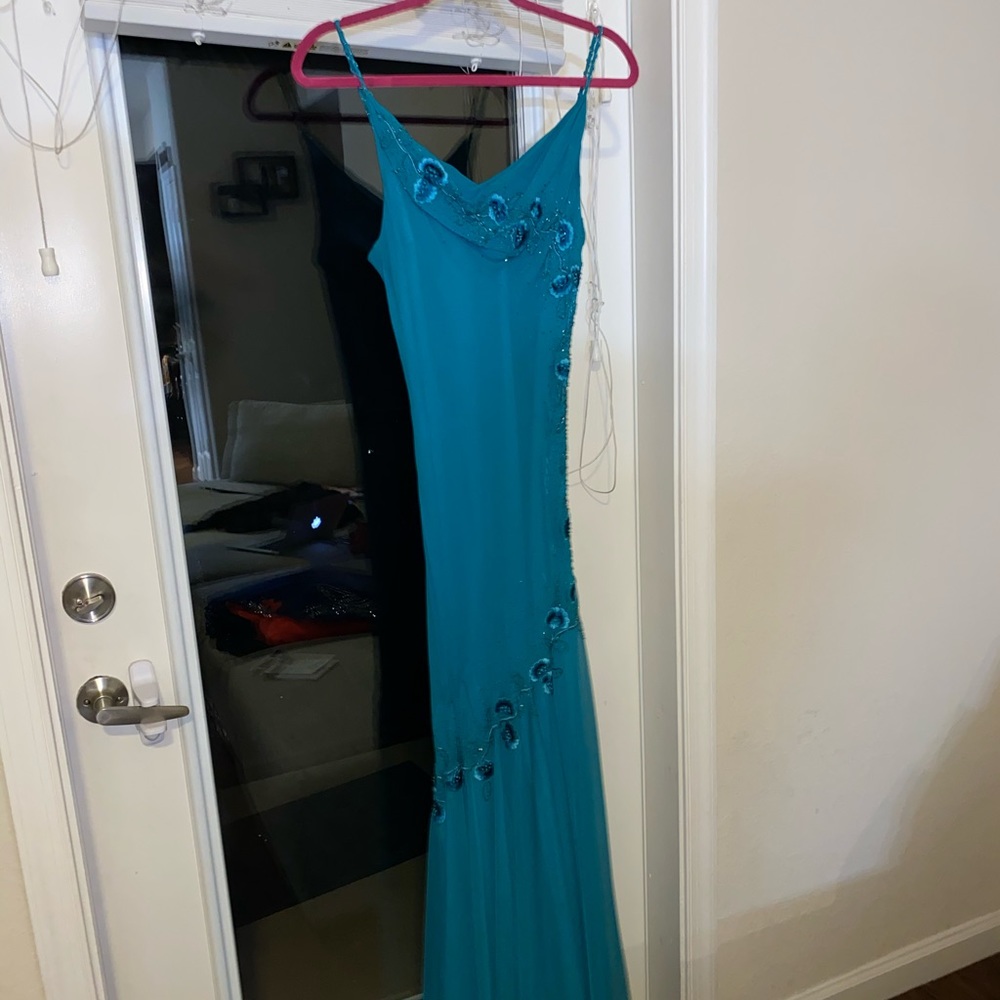 XScape Turquoise Evening Gown